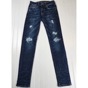 Men's Distressed Blue Jeans